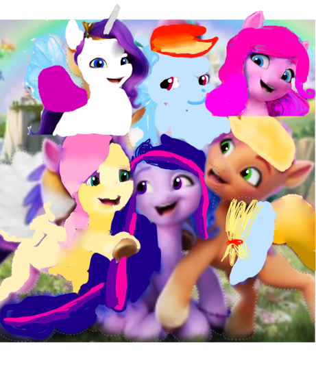 Mane Six in A New Generation.