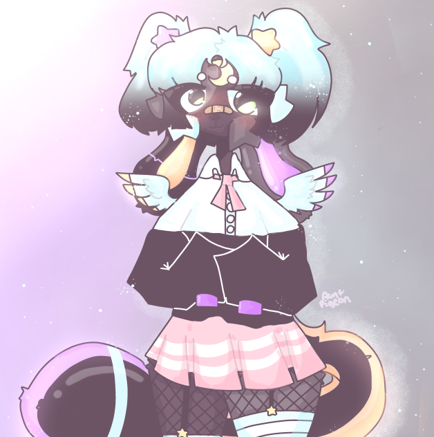 New oc! Lara 🧡💜✨🌙