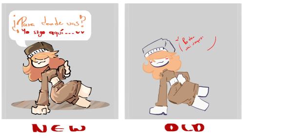 Nuevo y anterior dibujo