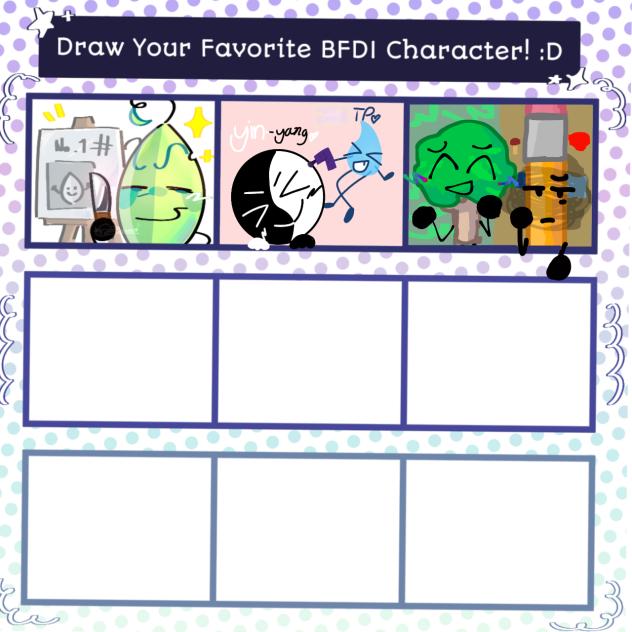 Bfdi fav characters collab