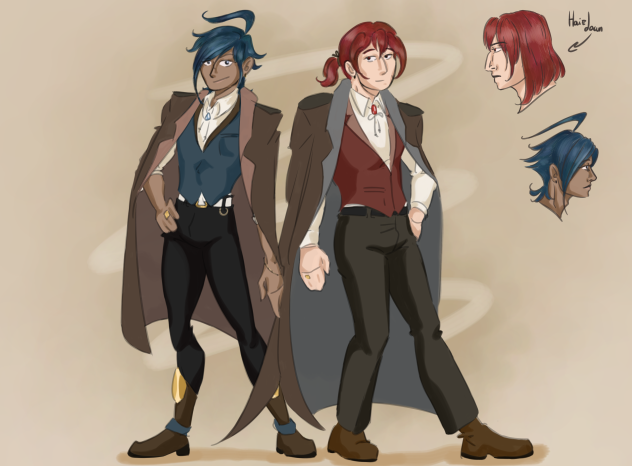 Young Diluc and Kaeya