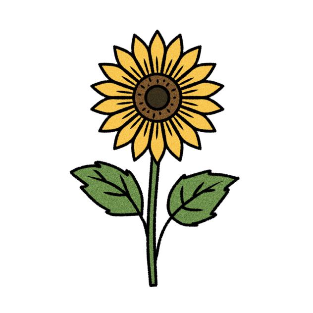 Sunflower sticker