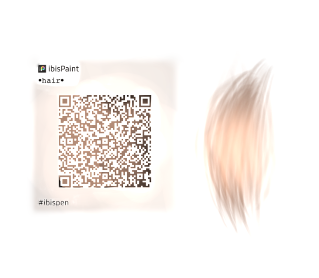 Qr code pincel  Hair