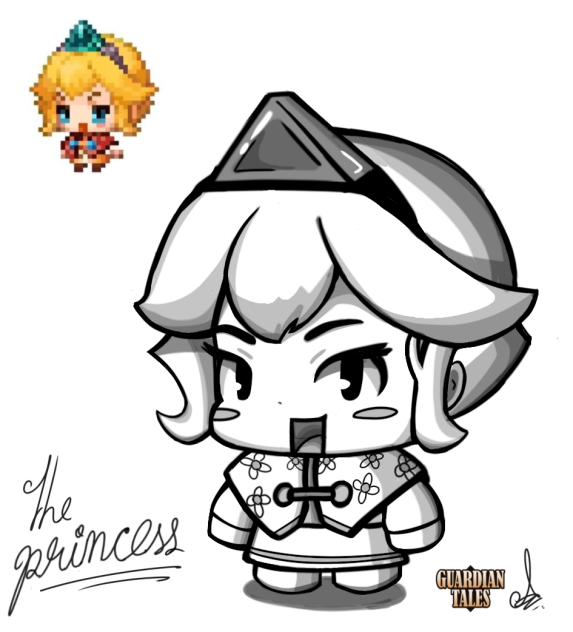 The Princess (fan art , guardian tales)