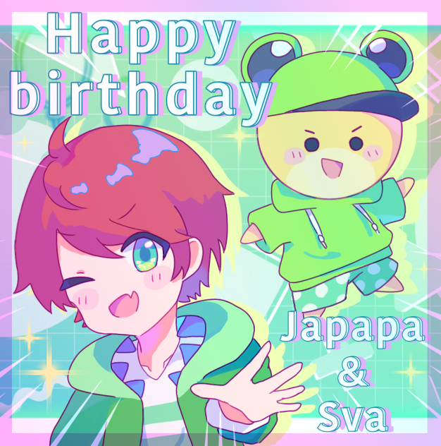 じゃぱぱさん&シヴァさん　happybirthday🎉