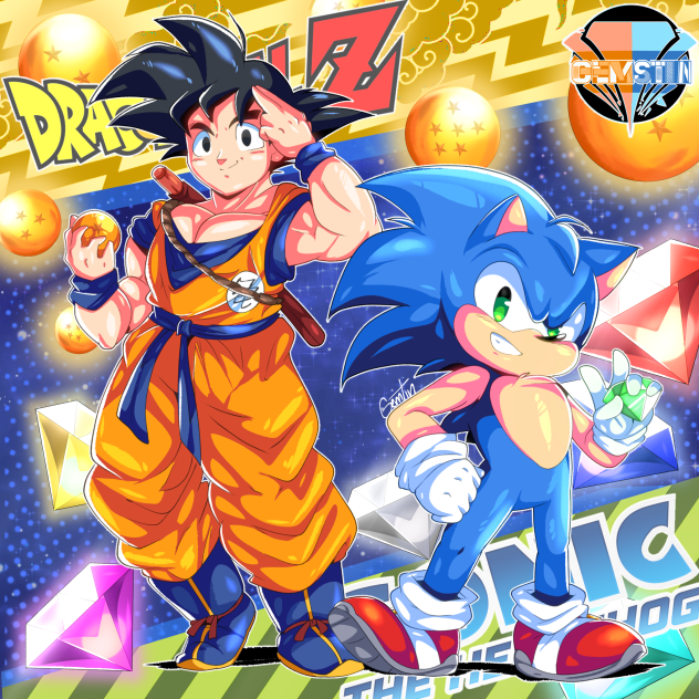 🟠SAIYAN FROM HIS WORLD💎-DRAGONBALLxSONIC