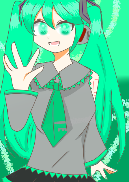 初音ミク描いてみた