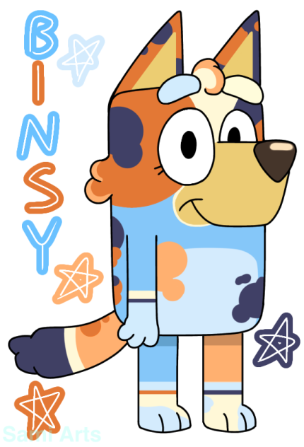 Binsy but in bluey serie
