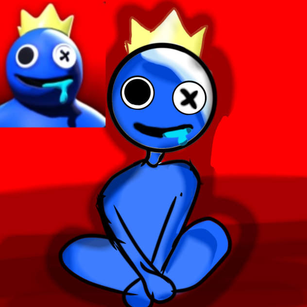 Rainbow Friends( blue) 👽 - ibisPaint