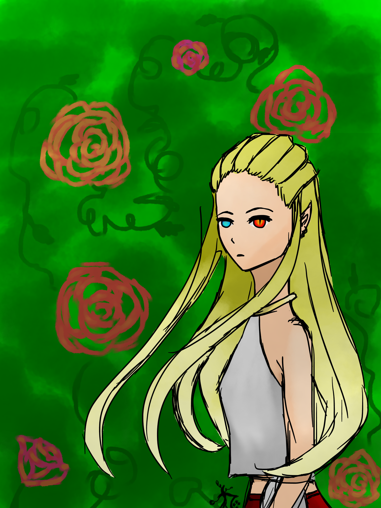 flowers in the dark ibisPaint