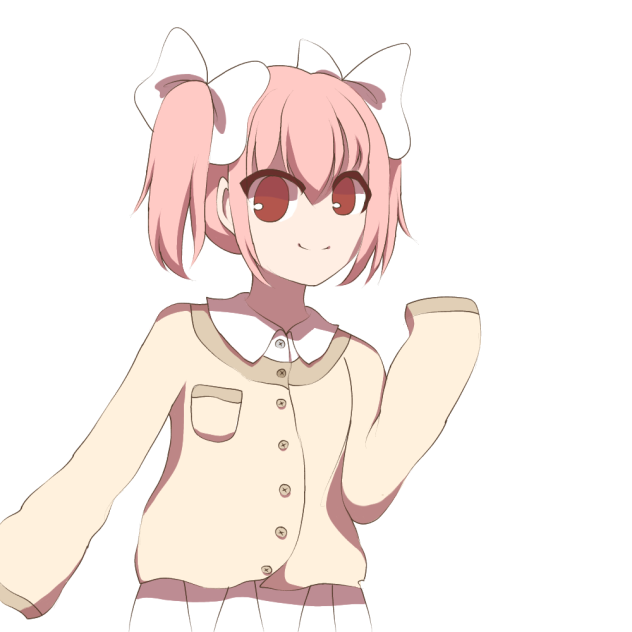 pink hair schoolgirl