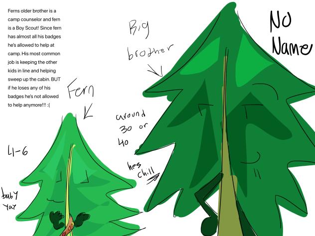 Baby fern and big brother camp au