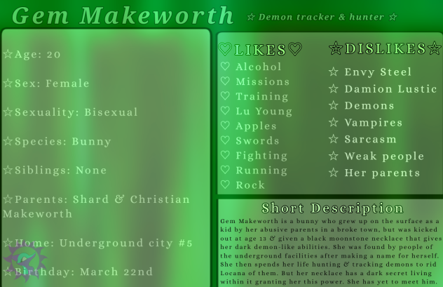 Gem's info