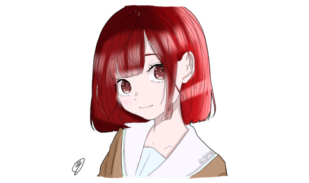 久しぶりに１人でフリー線画を塗らせていただきました！