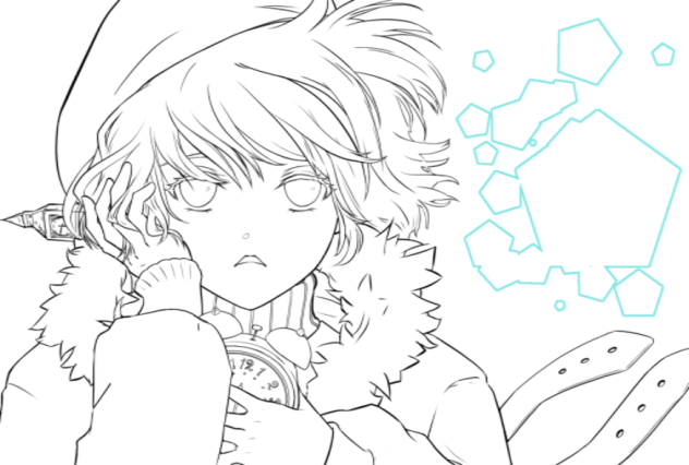 春を待つ時間　線画