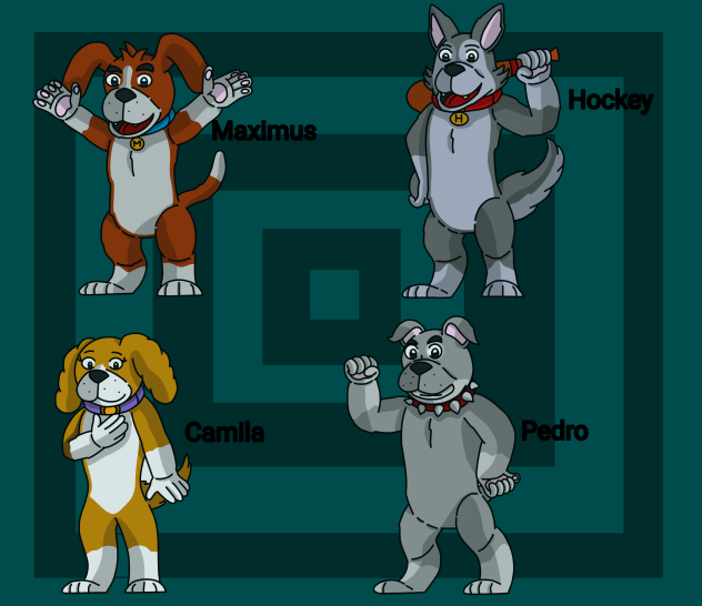 My dog Max characters