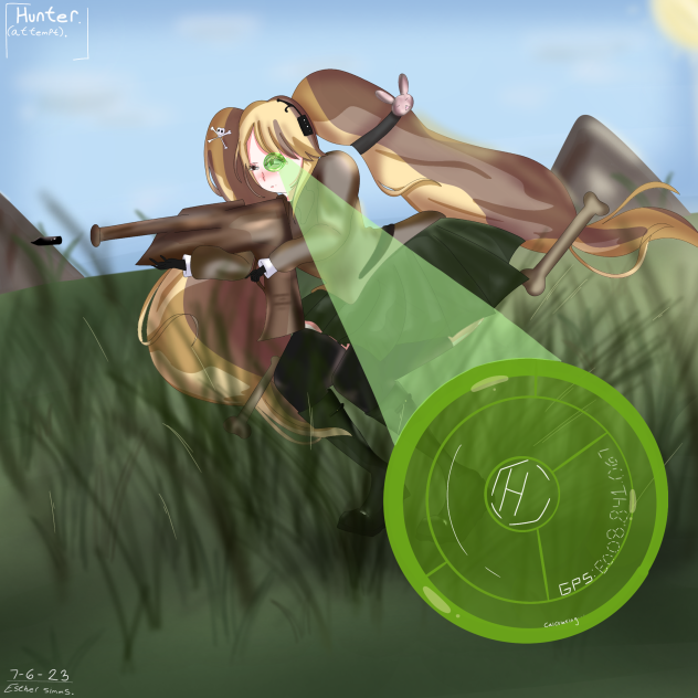 Hunting in the field