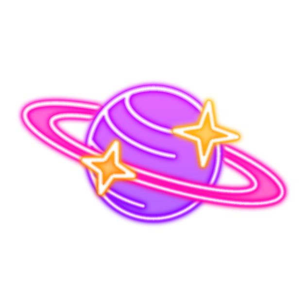 Planet neon sign2