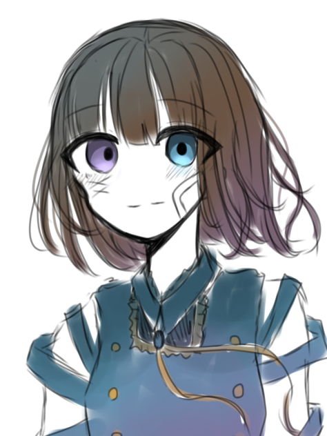 本気絵のラフ