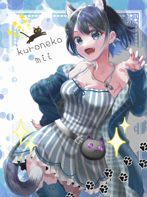 黒猫ミィ( ΦωΦ )