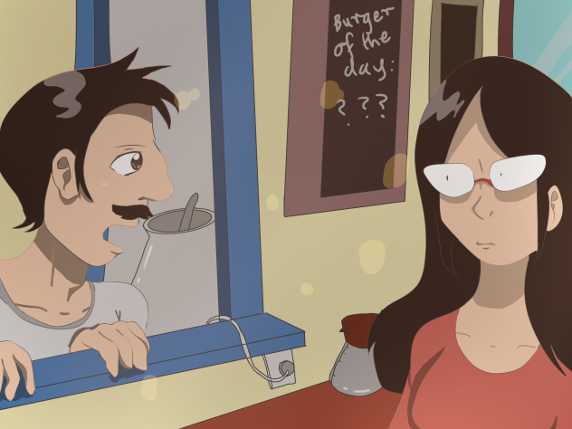 A scene from the bobs burgers movie