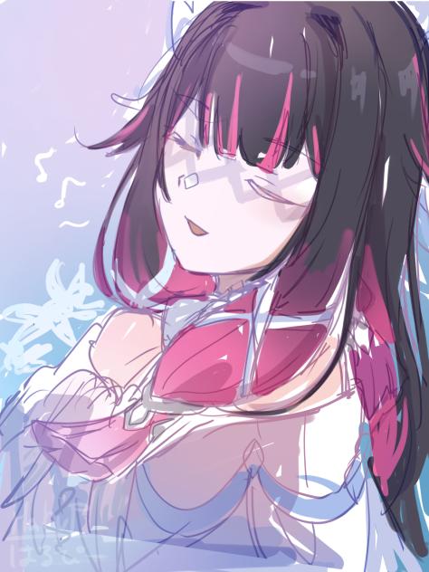 原神　コロンビーナ　落書き