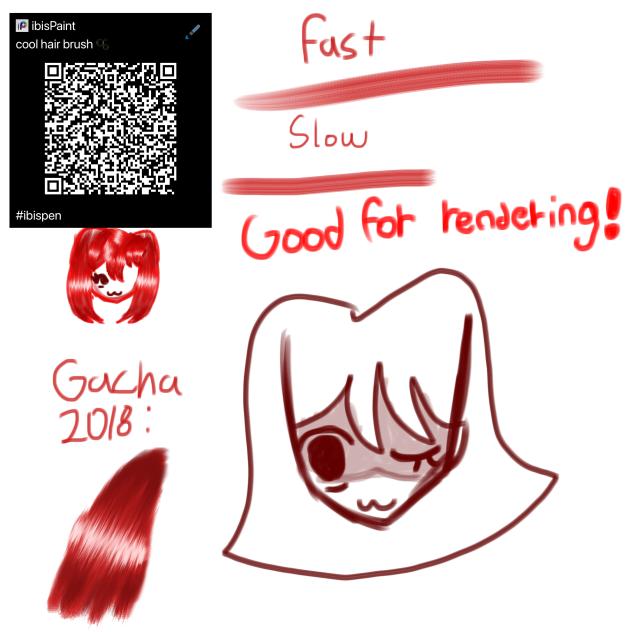 hair rendering brush - ibisPaint