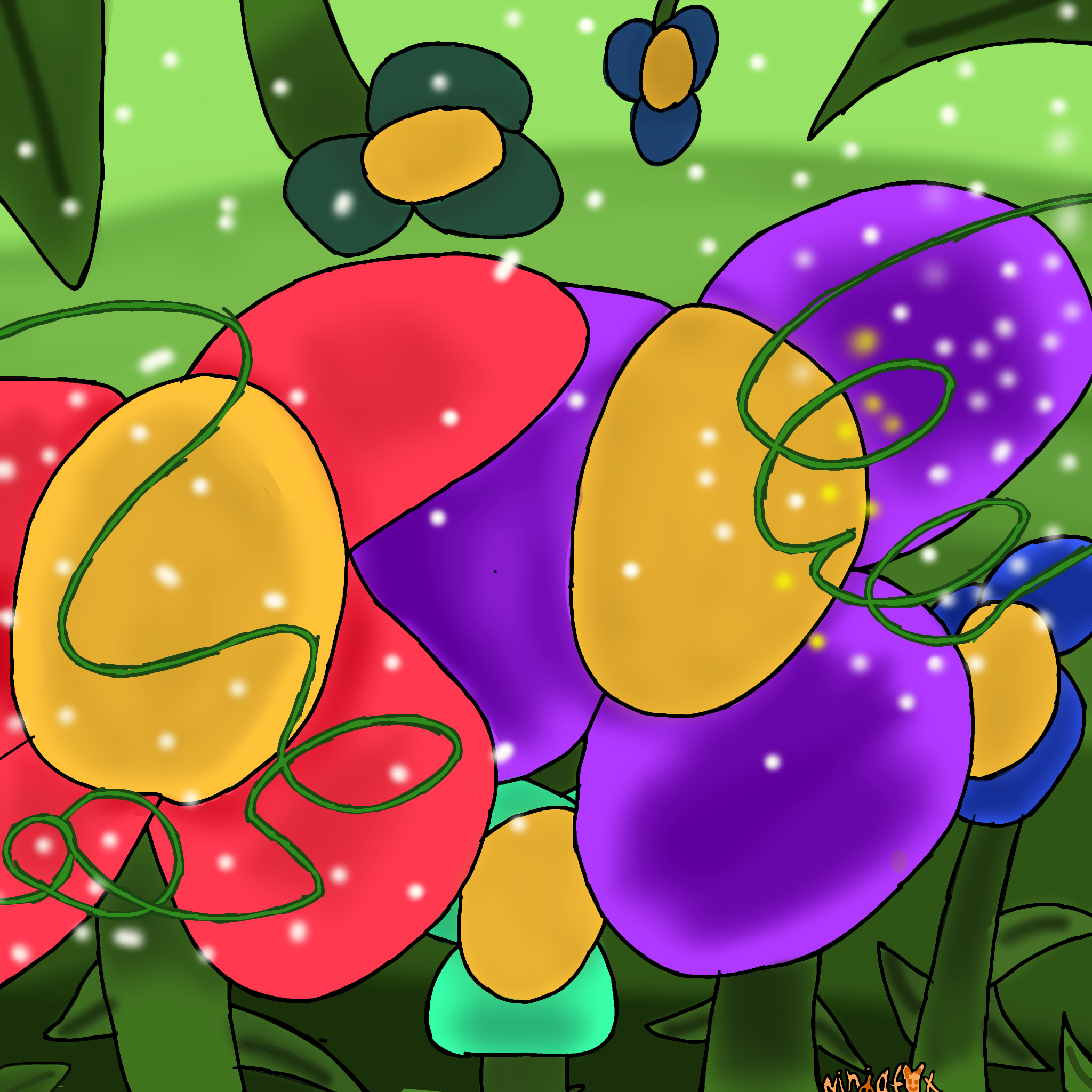 Pretty flowers - ibisPaint