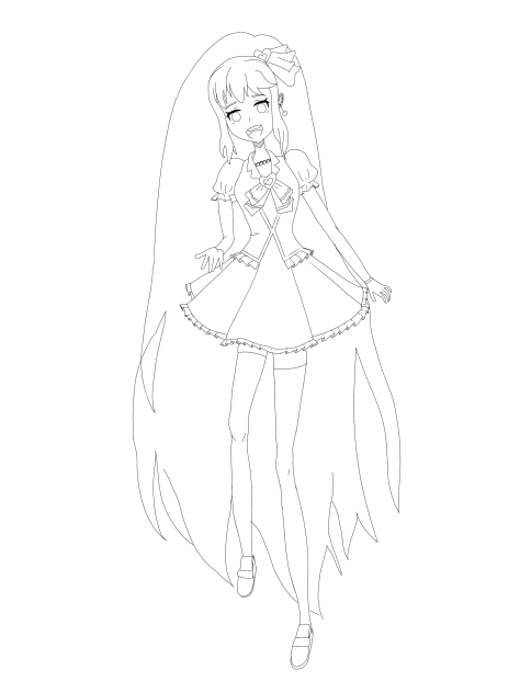 Remake of my first artwork (line art) - ibisPaint