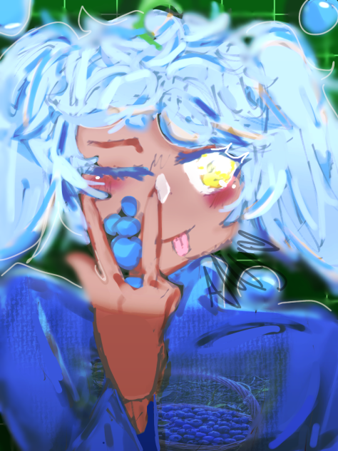 Blue berry girl - ibisPaint