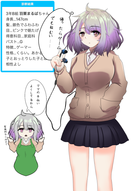 自分を女子高生化してみた