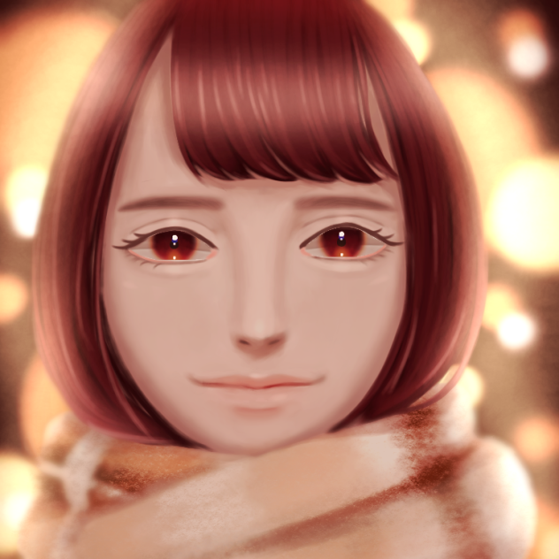 マフラー少女