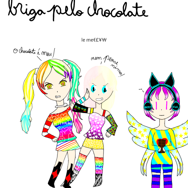 briga pelo chocolate