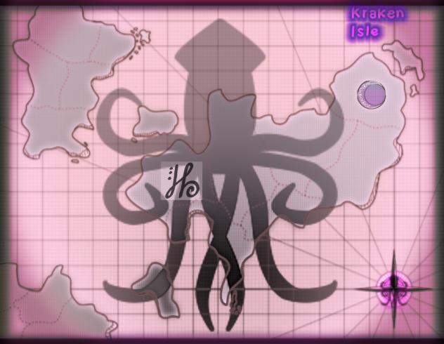 Kraken Isle Map.