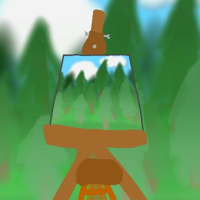 Painting in the Forest