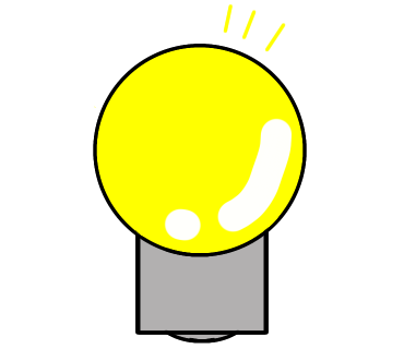 はじめて電球を描きました