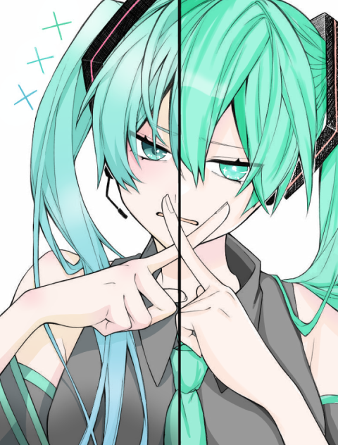 初音ミク　塗り絵コラボ