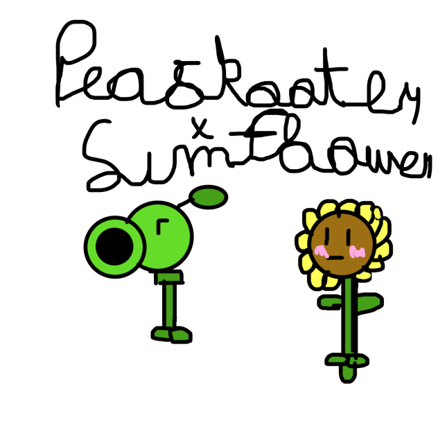 Peashooter x Sunflower ibisPaint