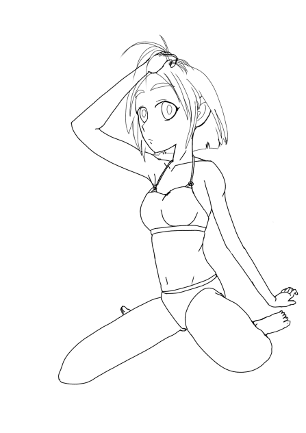 塗り絵線画