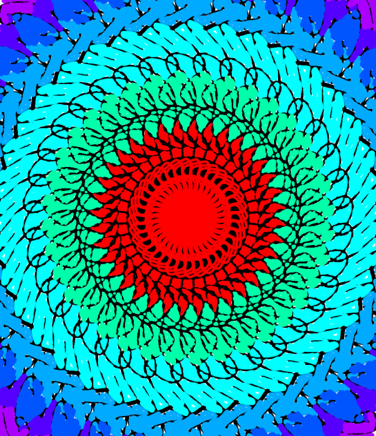 the colourful pattern 💖💖 - ibisPaint