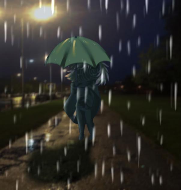 Stupid fuck in the rain