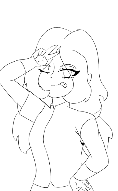 Coloring girl