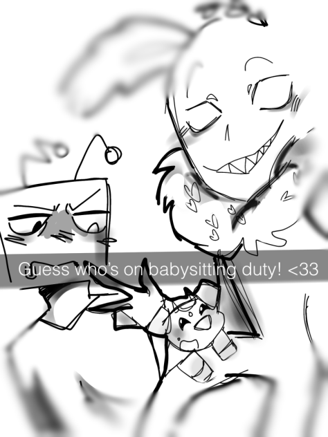 Guess who’s baby sitting!