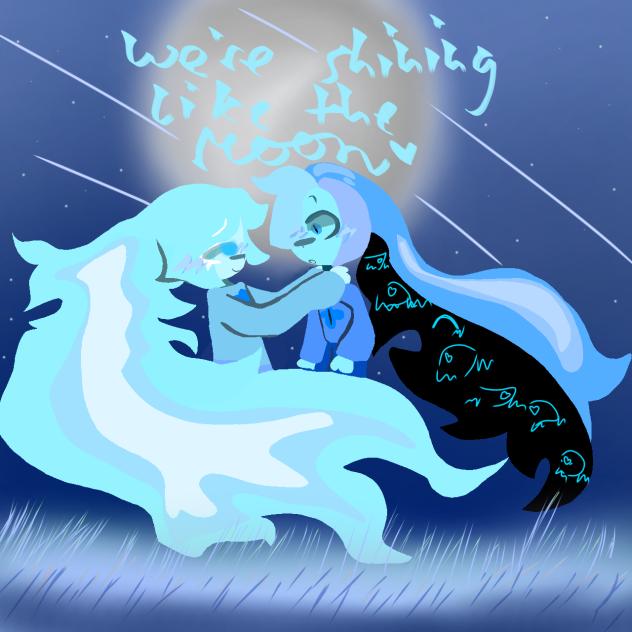 We're shining like the moon✨