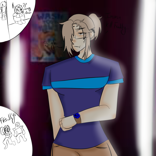 Drawing myself as fictional person (pt3)
