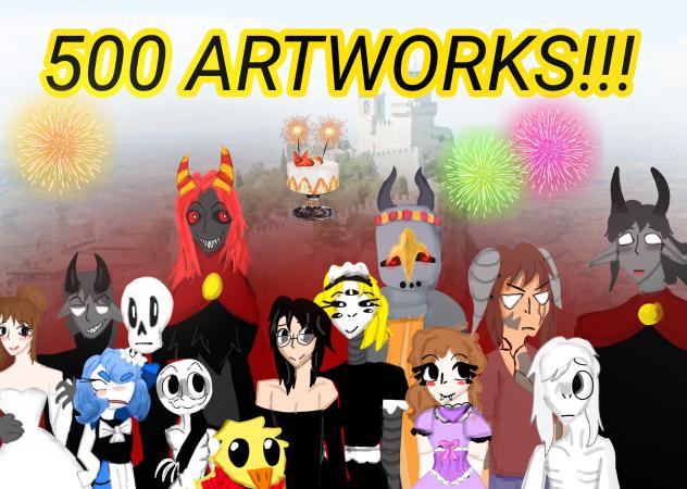 🥳 500TH ARTWORK CELEBRATION 🎊🎉