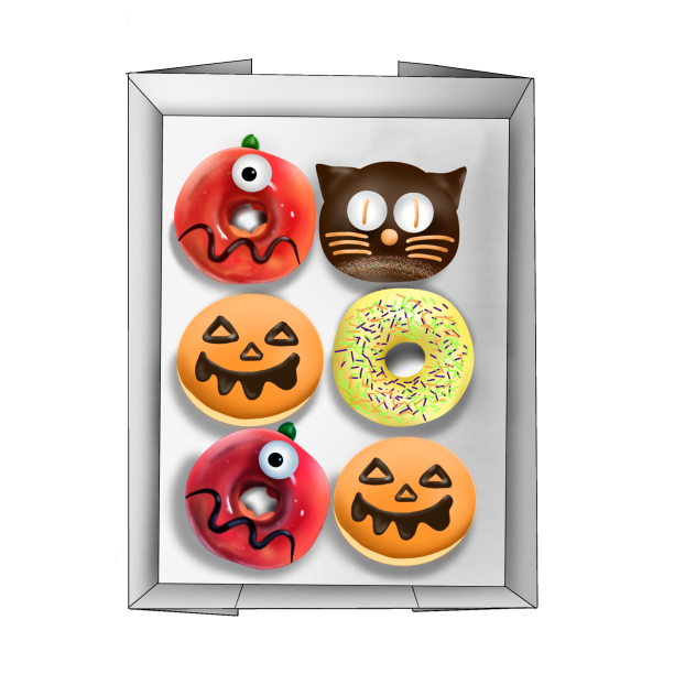Halloween donut box
