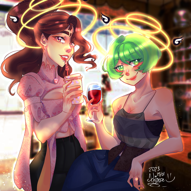 apenas duas Deusas saindo juntas °U°