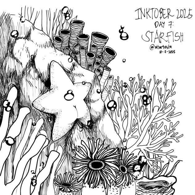 Starfish(Inktober Day 7)