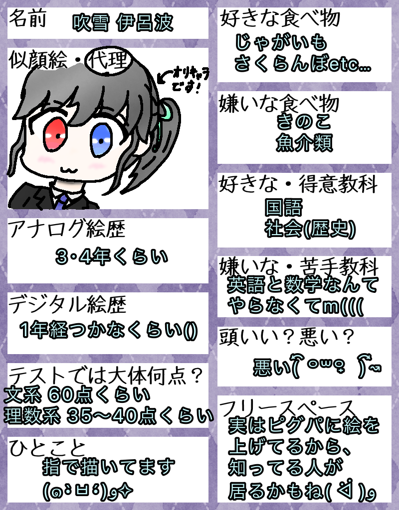 ゆき　自己紹介お読みください 初めましての自己紹介!!! - ibisPaint